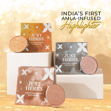Lumi-glow Pressed Highlighter with Shea Butter and Amla - The Sun